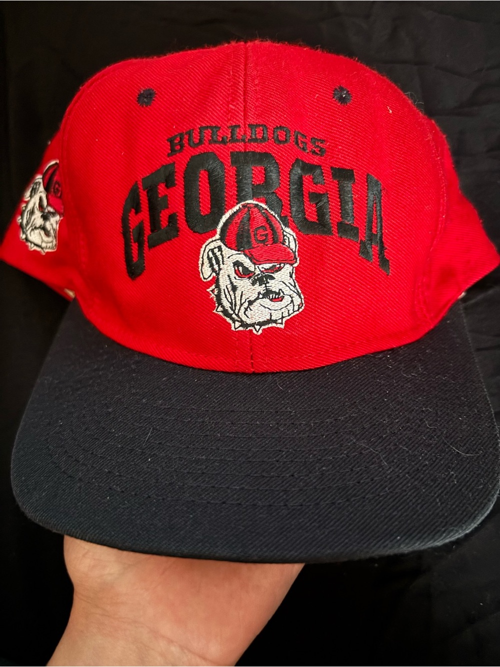 Georgia Bulldogs Red & Black Baseball Cap